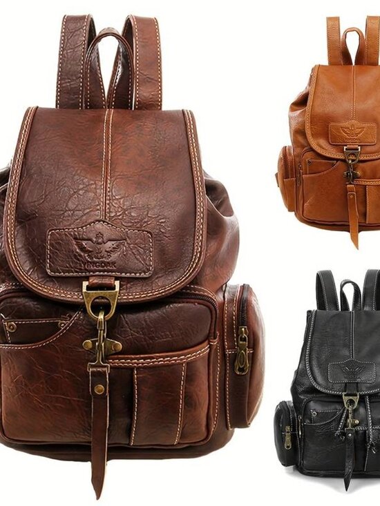 Vintage Fashion Backpack Shoulder Satchel Rucksack for Men Women main image 7